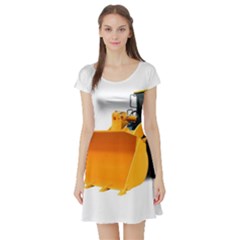 Short Sleeve Skater Dress Front Short Sleeve Skater Dress Front