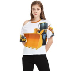 One Shoulder Cut Out T-Shirt 