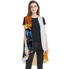 Sleeveless Chiffon Waistcoat Shirt 