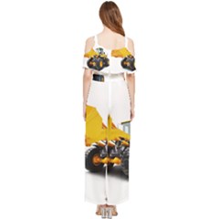 Draped Sleeveless Chiffon Jumpsuit 