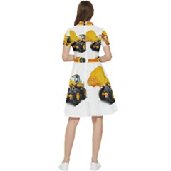 Short Sleeve Waist Detail Dress 