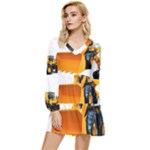 937h 1 955n 2 955n 1 932 1 Tiered Long Sleeve Mini Dress