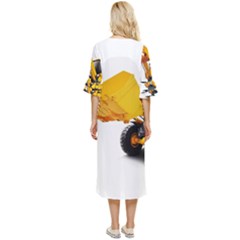 Double Cuff Midi Dress 