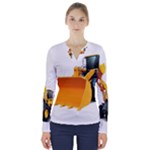 937h 1 955n 2 955n 1 932 1 V-Neck Long Sleeve Top