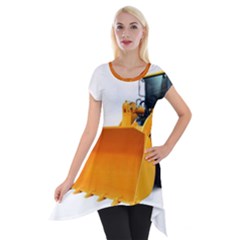 Short Sleeve Side Drop Tunic 