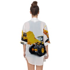 Open Front Chiffon Kimono 