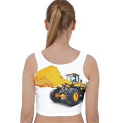 Velvet Racer Back Crop Top 