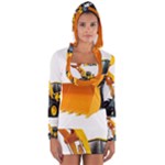 Earth-moving machinery brand new wheel loader sinomach 1.1CBM 2T 918H wheel loader Long Sleeve Hooded T-shirt