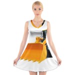 Earth-moving machinery brand new wheel loader sinomach 1.1CBM 2T 918H wheel loader V-Neck Sleeveless Dress