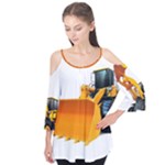 Earth-moving machinery brand new wheel loader sinomach 1.1CBM 2T 918H wheel loader Flutter Sleeve Tee 