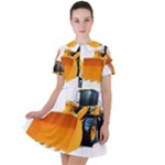 937h 1 955n 2 955n 1 932 1 Short Sleeve Shoulder Cut Out Dress 