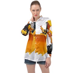 Long Sleeve Satin Shirt 