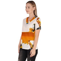 Women s V-Neck Scrub Top 