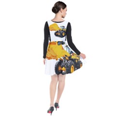 Plunge Pinafore Dress 