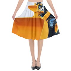 Flared Midi Skirt 