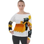 Earth-moving machinery brand new wheel loader sinomach 1.1CBM 2T 918H wheel loader Off Shoulder Long Sleeve Velour Top