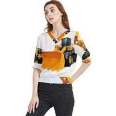 Quarter Sleeve Blouse 