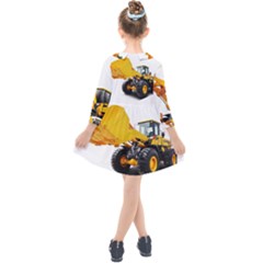 Kids  Quarter Sleeve Shirt Dress 