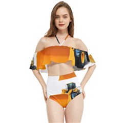 Halter Flowy Bikini Set  