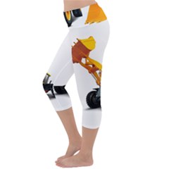 Lightweight Velour Capri Yoga Leggings 