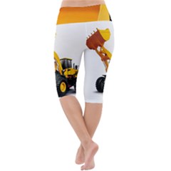 Lightweight Velour Cropped Yoga Leggings 