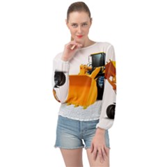 Banded Bottom Chiffon Top 