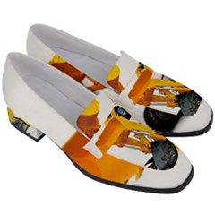 Women s Chunky Heel Loafers 