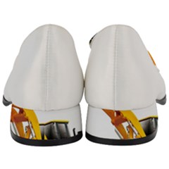 Women s Chunky Heel Loafers 