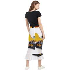 Maxi Fishtail Chiffon Skirt 