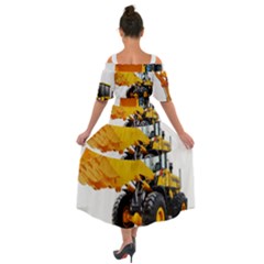 Shoulder Straps Boho Maxi Dress  