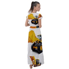 Flutter Sleeve Maxi Dress 