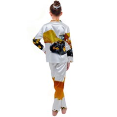 Kids  Satin Long Sleeve Pajamas Set 