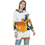 Earth-moving machinery brand new wheel loader sinomach 1.1CBM 2T 918H wheel loader Women s Long Oversized Pullover Hoodie