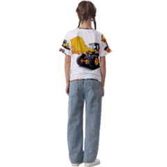 Kids  Cuff Sleeve Scrunch Bottom T-Shirt 