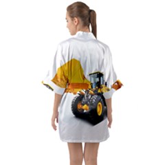Half Sleeve Satin Kimono  
