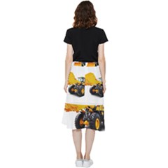 Frill Hi Low Chiffon Skirt 