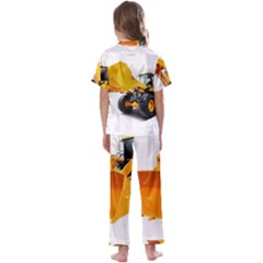 Kids  Satin Short Sleeve Pajamas Set 