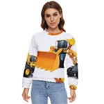 Earth-moving machinery brand new wheel loader sinomach 1.1CBM 2T 918H wheel loader Women s Long Sleeve Raglan Tee