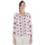 Bullfinches Sit On Branches Women s Windbreaker