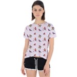 Bullfinches Sit On Branches Open Back Sport Tee