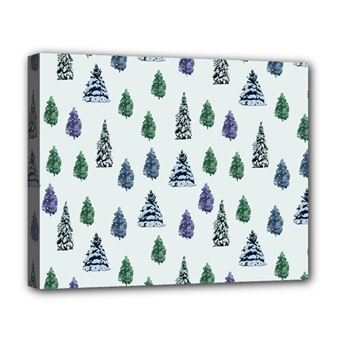 Coniferous Forest Deluxe Canvas 20  x 16  (Stretched) from ArtsNow.com
