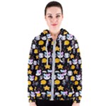 Cats Sun Stars Women s Zipper Hoodie