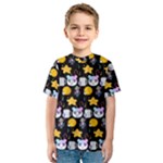 Cats Sun Stars Kids  Sport Mesh Tee