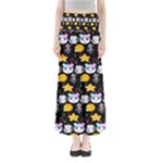 Cats Sun Stars Full Length Maxi Skirt