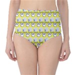 Cartoon Pattern Classic High-Waist Bikini Bottoms