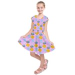 Cartoon Pattern Kids  Short Sleeve Dress
