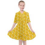 Cartoon Pattern Kids  All Frills Chiffon Dress