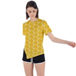 Cartoon Pattern Asymmetrical Short Sleeve Sports Tee