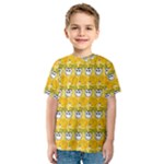 Cartoon Pattern Kids  Sport Mesh Tee