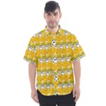 Cartoon Pattern Men s Short Sleeve Shirt